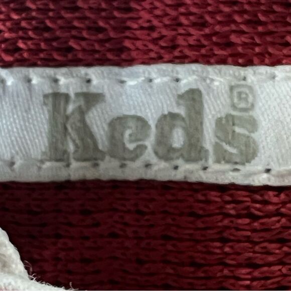 Keds Y2K Retro Moxie Mule Slip On Lace Up Tomato Girl Red Sneakers Size 7.5 - Picture 10 of 12